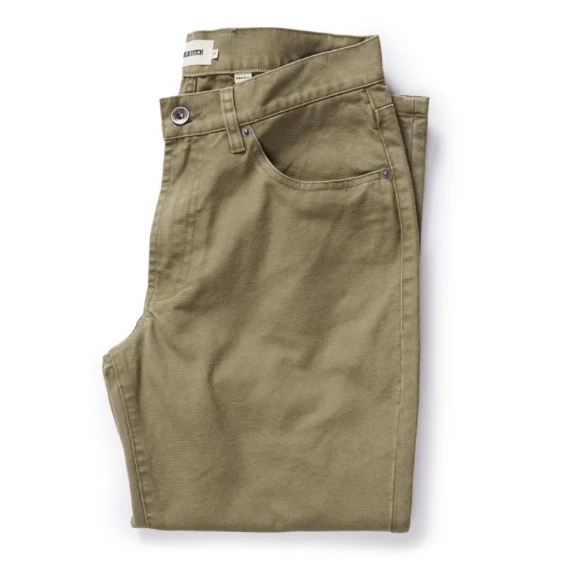 The Democratic All Day Pant in Arid Eucalyptus Canvas sold by Taylor Stitch