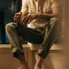 The Democratic All Day Pant in Arid Eucalyptus Canvas sold by Taylor Stitch