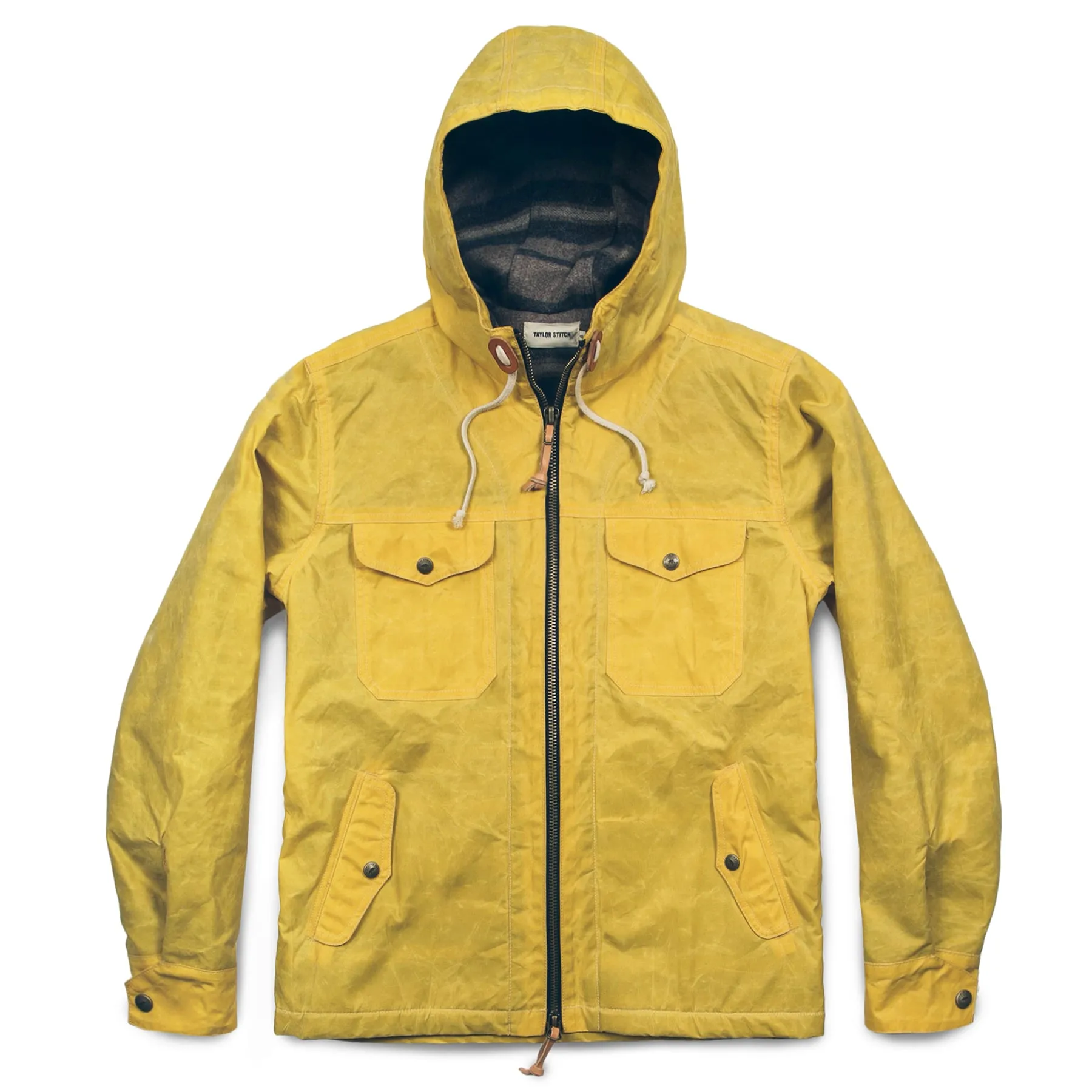 The Winslow Parka in Mustard sold by Taylor Stitch