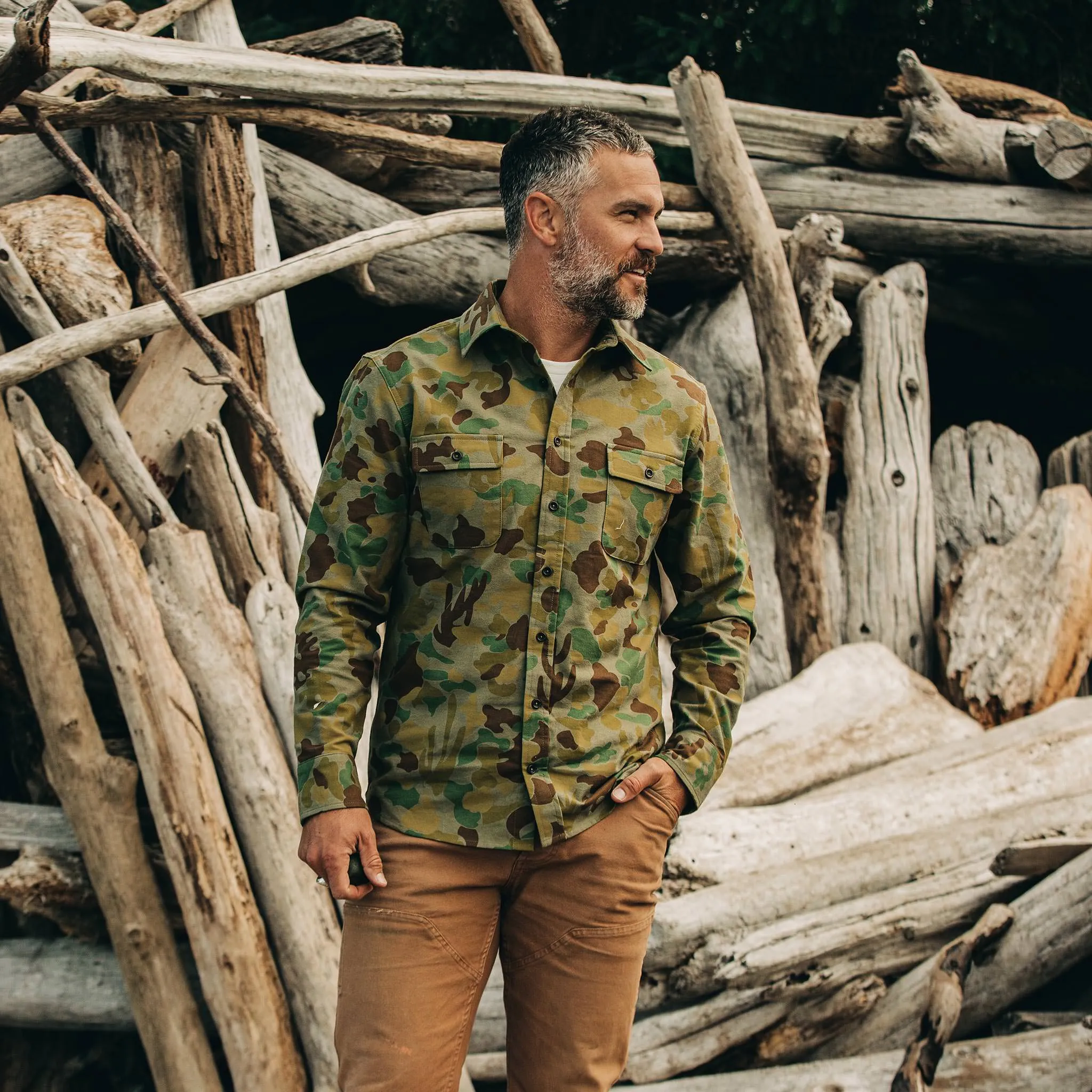The Yosemite Shirt in Arid Camo sold by Taylor Stitch product image thumbnail 2