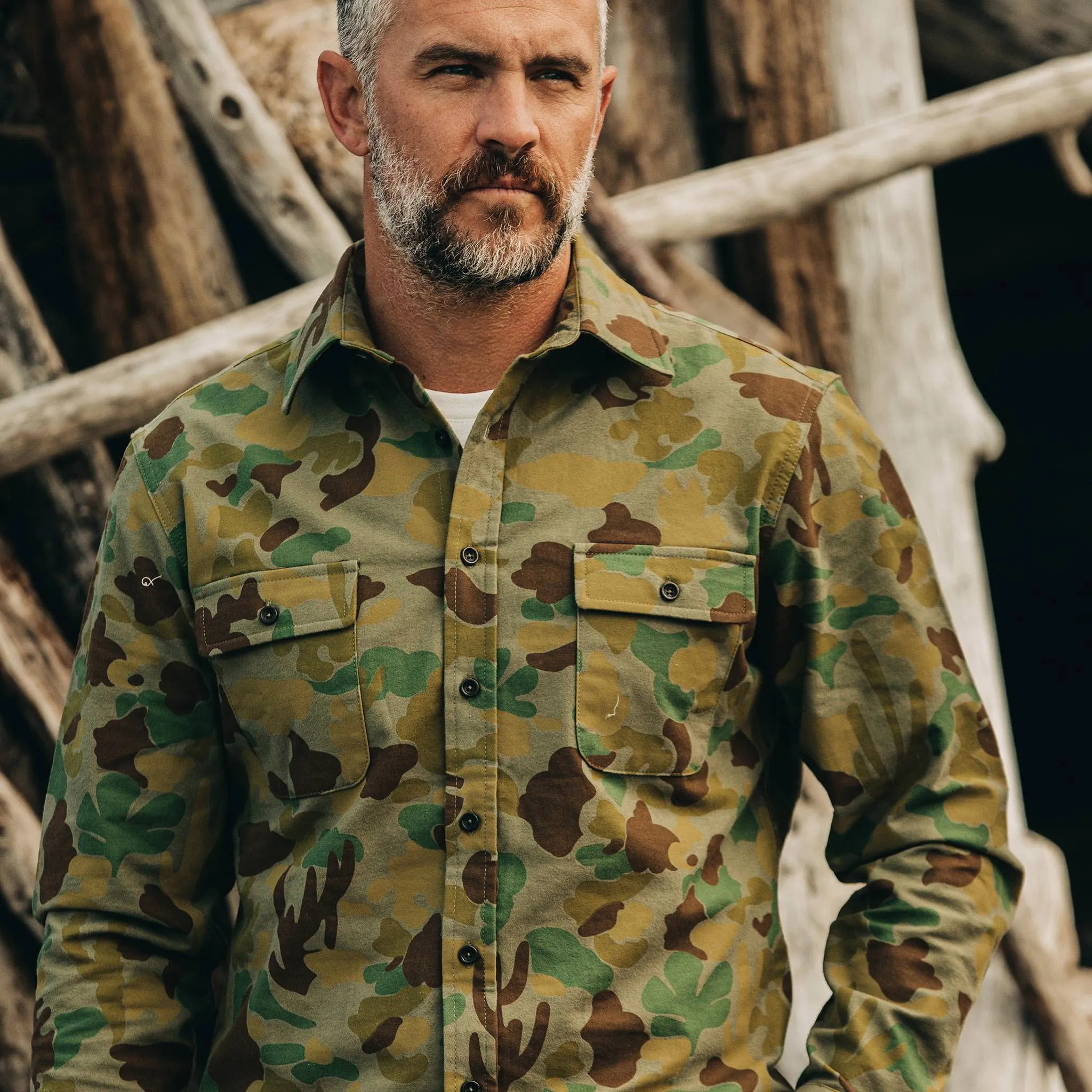 The Yosemite Shirt in Arid Camo sold by Taylor Stitch product image thumbnail 3