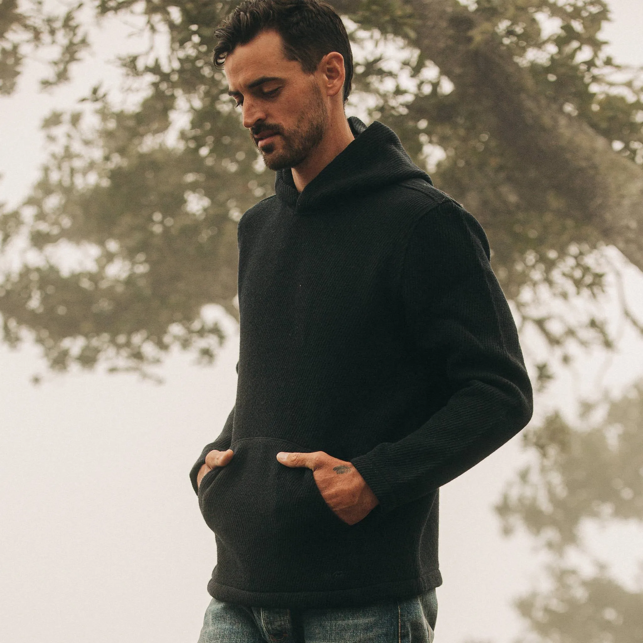 The Nomad Hoodie in Navy Twill sold by Taylor Stitch product image thumbnail 2