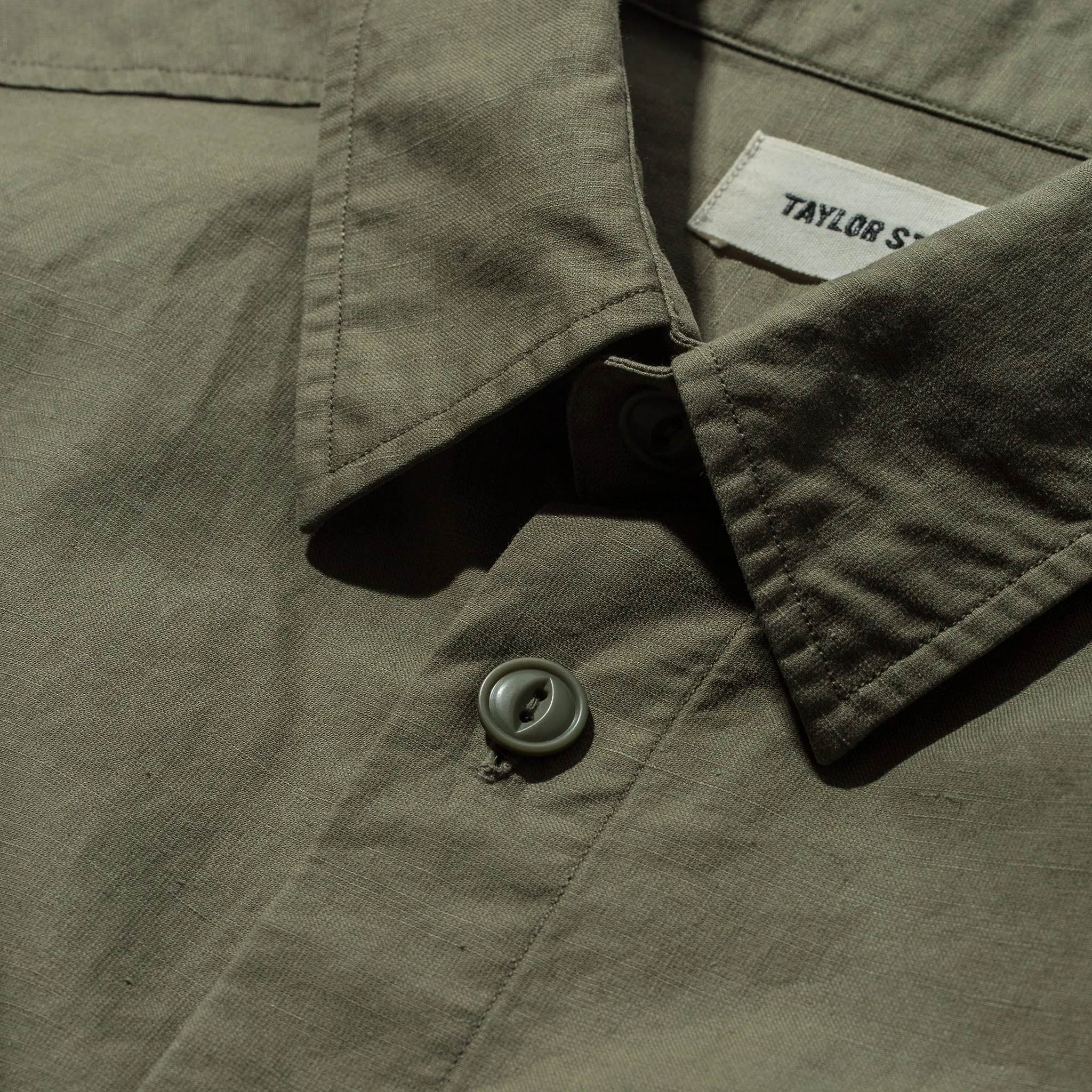 The Point Shirt in Army Hemp sold by Taylor Stitch product image thumbnail 5