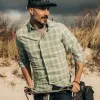 The California in Sea Moss Plaid sold by Taylor Stitch