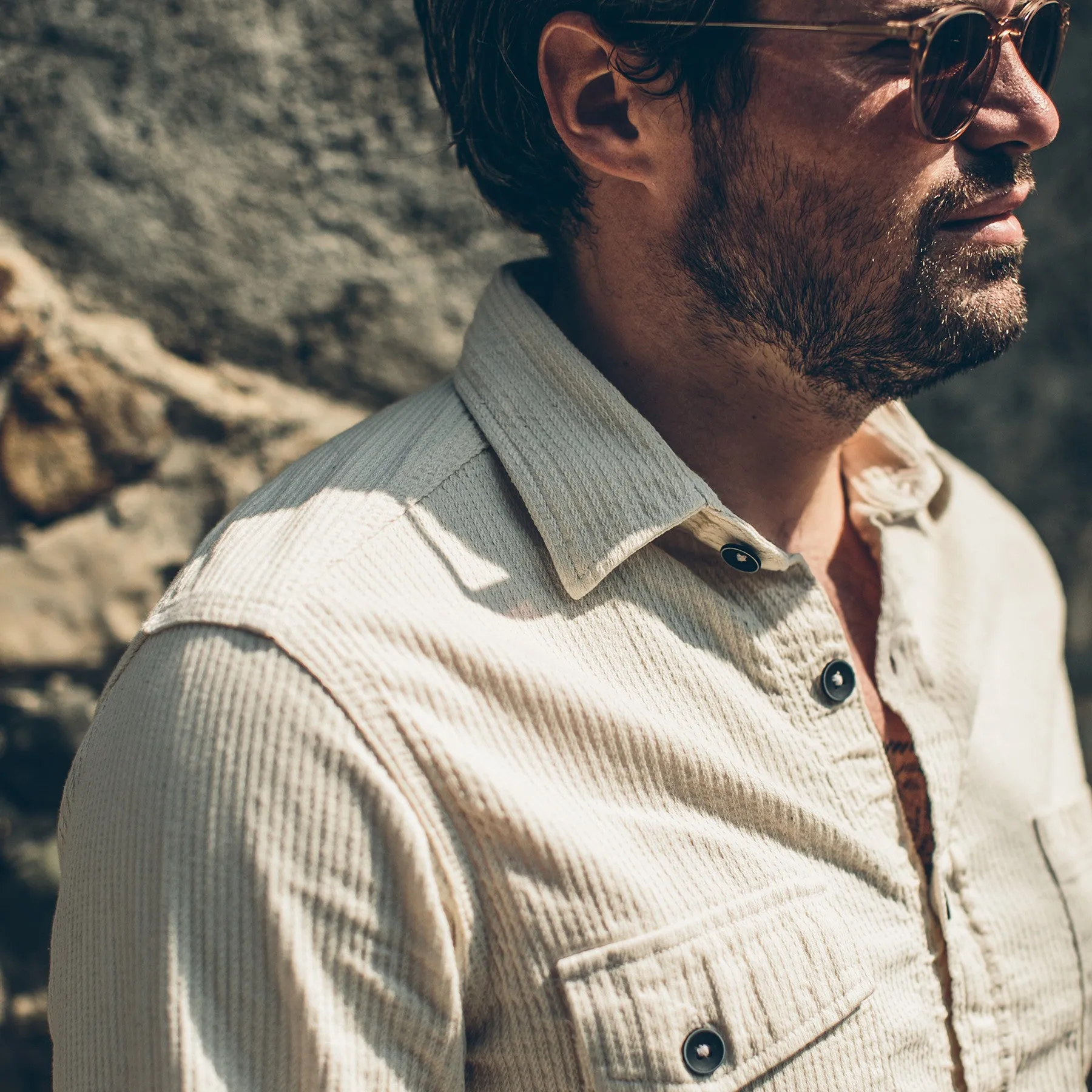 The Utility Shirt in Cone Mills Corded Natural sold by Taylor Stitch product image thumbnail 3