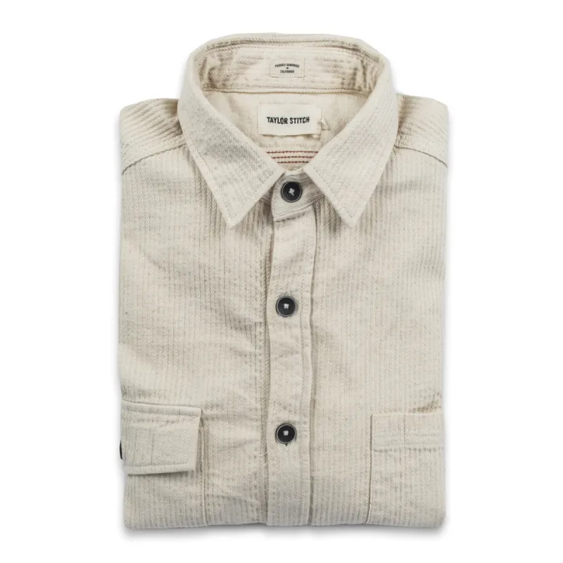The Utility Shirt in Cone Mills Corded Natural sold by Taylor Stitch
