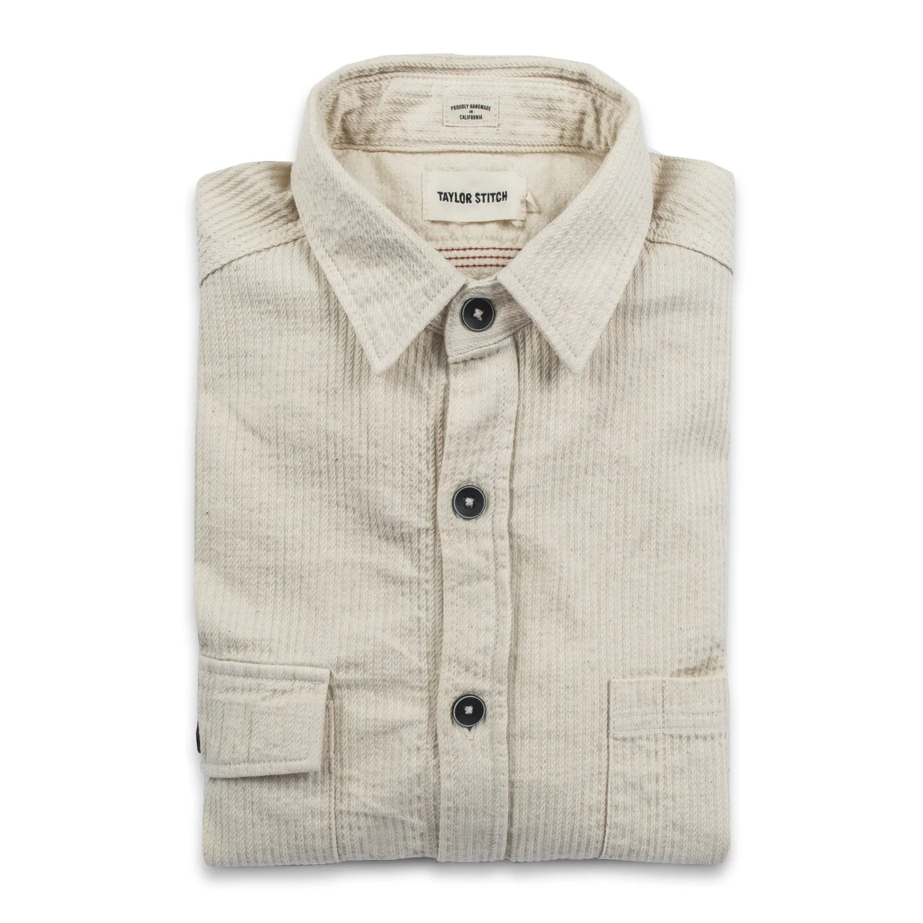The Utility Shirt in Cone Mills Corded Natural sold by Taylor Stitch