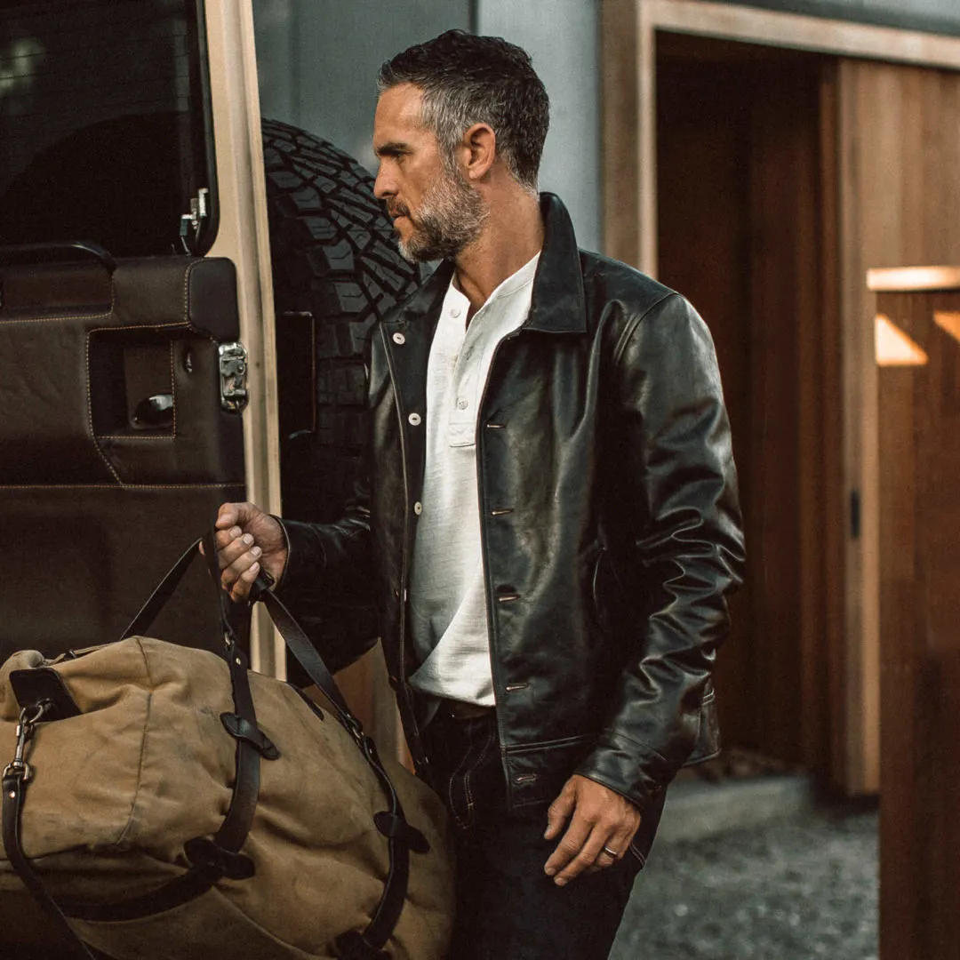 The Cuyama Jacket in Cola Leather sold by Taylor Stitch product image thumbnail 3