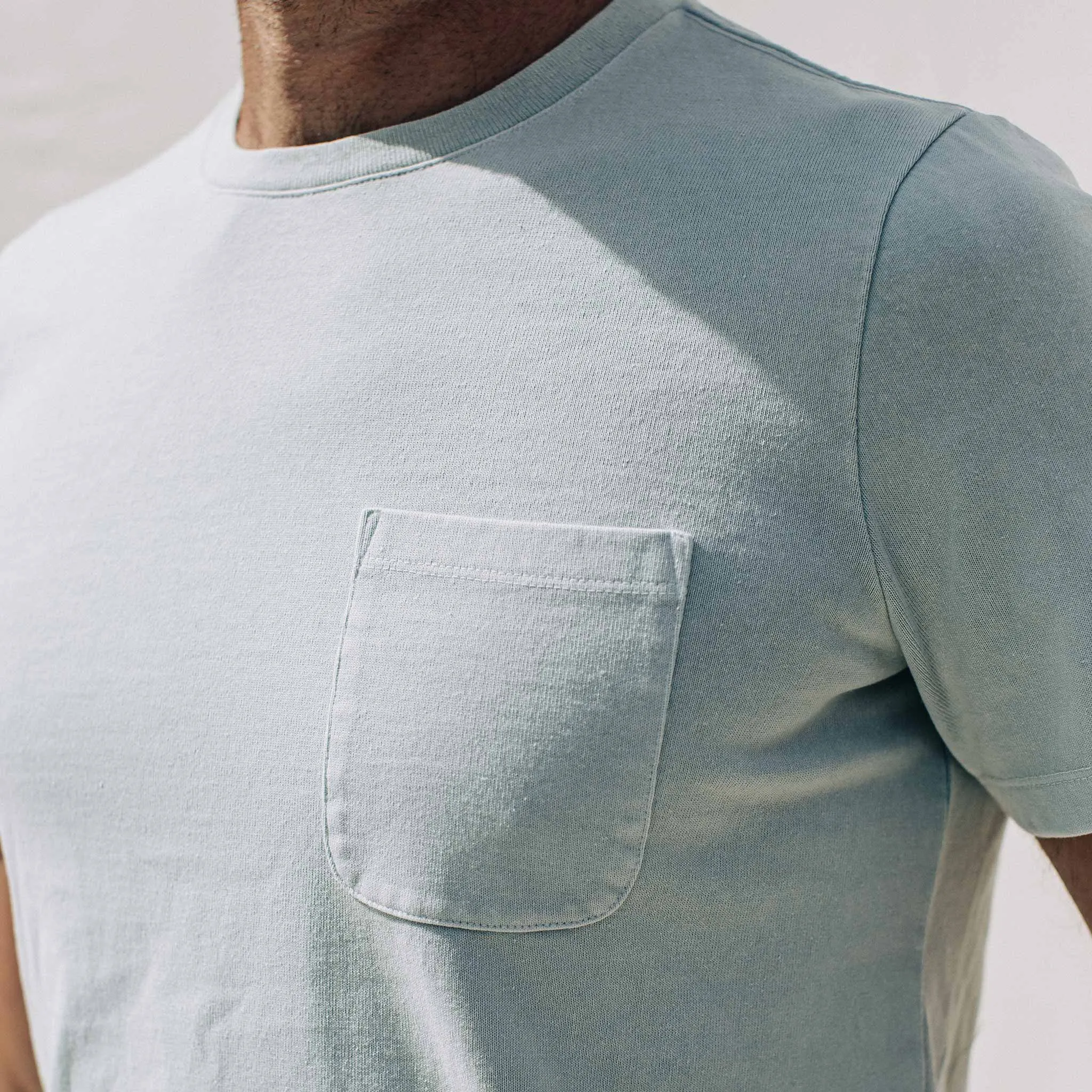 The Heavy Bag Tee in Dusty Sky sold by Taylor Stitch product image thumbnail 3