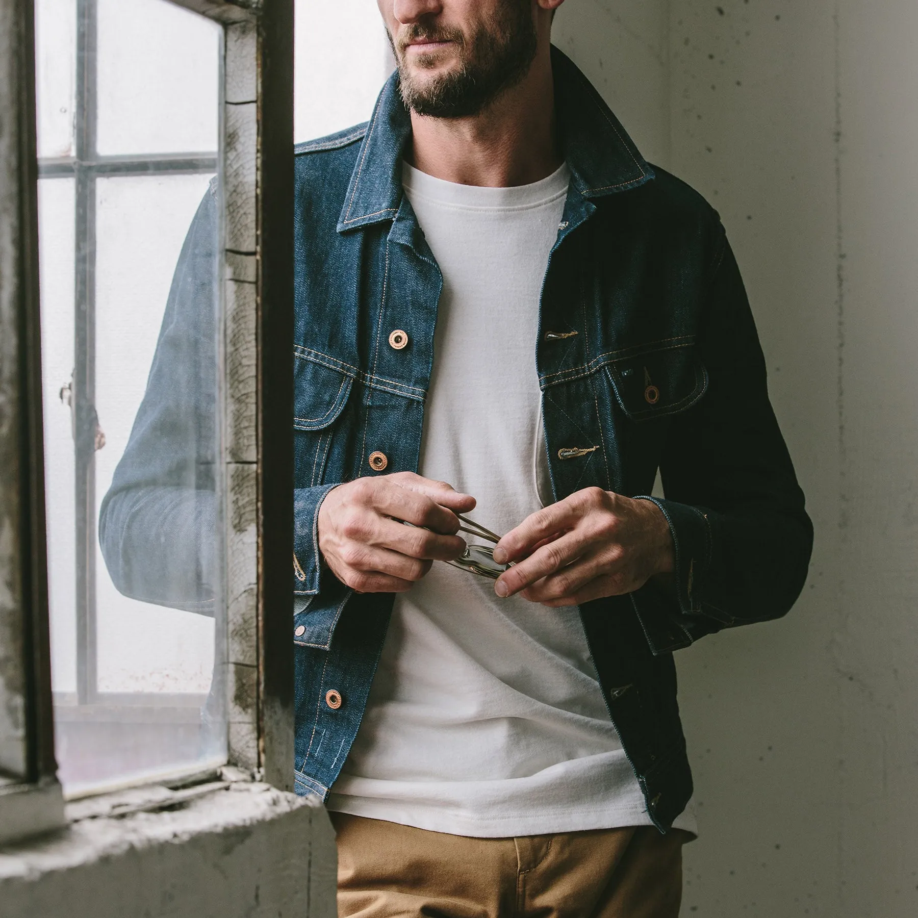 The Long Haul Jacket in Cone Mills '68 Selvage sold by Taylor Stitch product image thumbnail 4