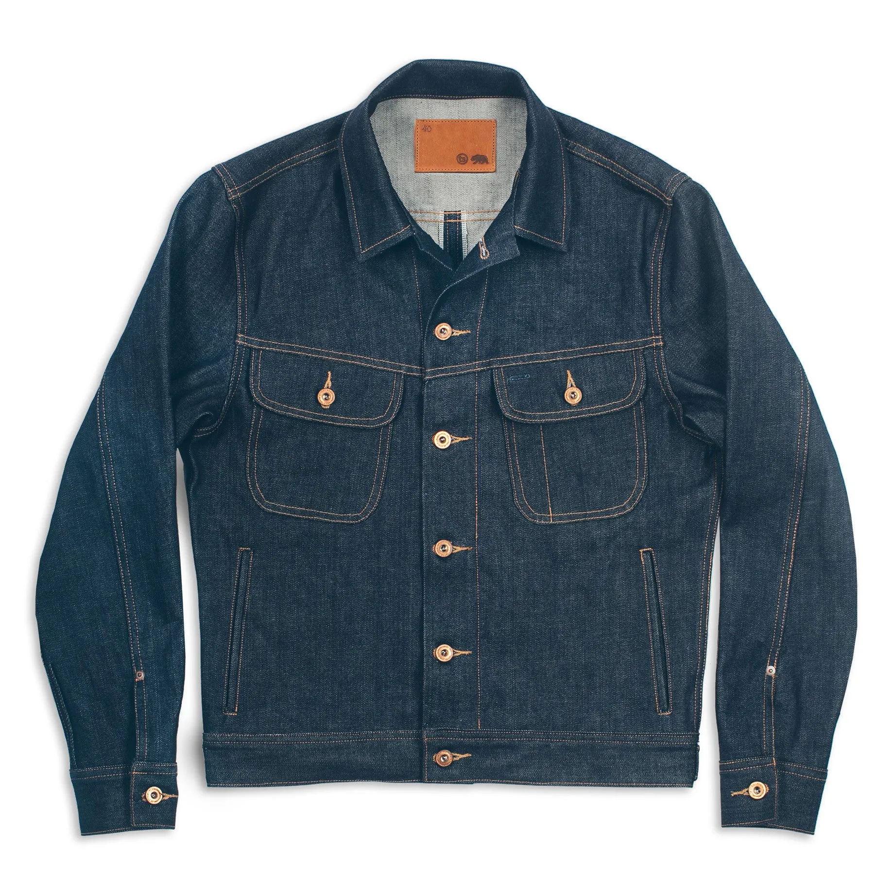 The Long Haul Jacket in Cone Mills '68 Selvage sold by Taylor Stitch