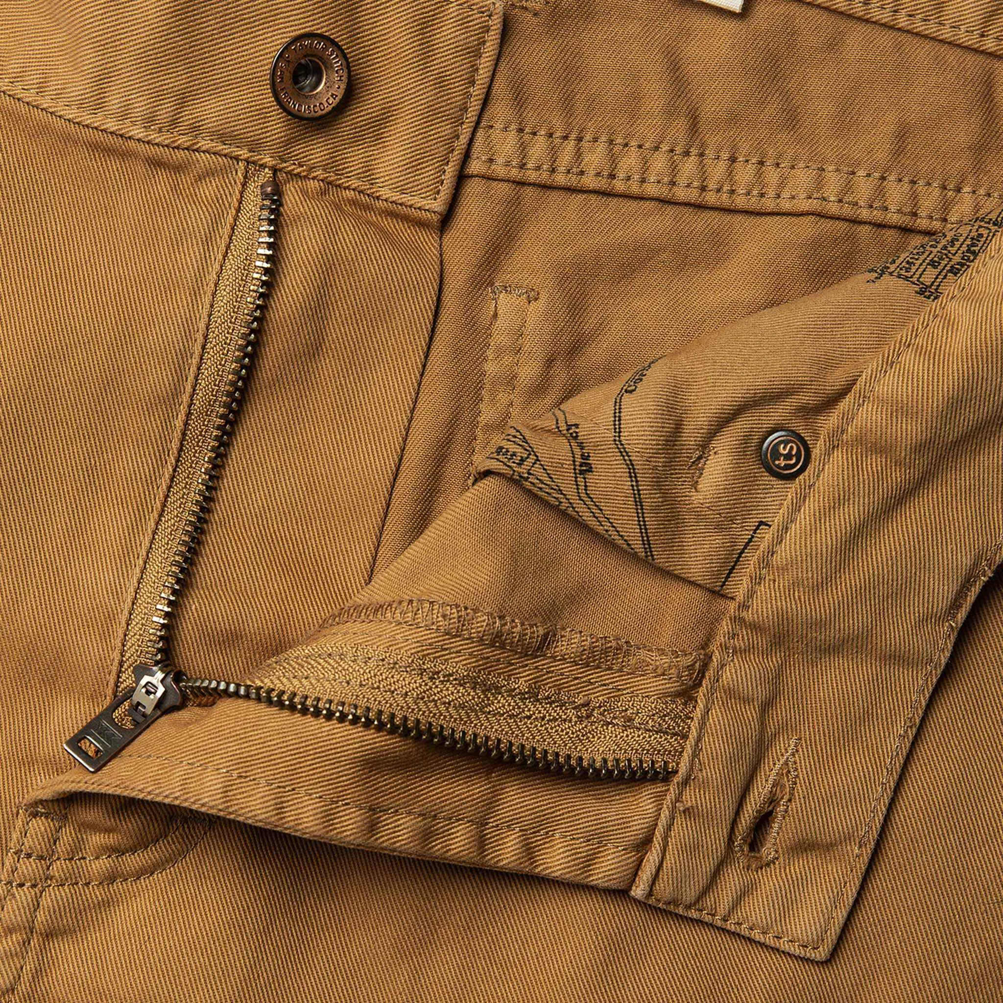 The Democratic All Day Pant in British Khaki Selvage sold by Taylor Stitch product image thumbnail 5