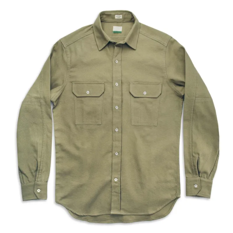 The Chore Shirt in Sage sold by Taylor Stitch