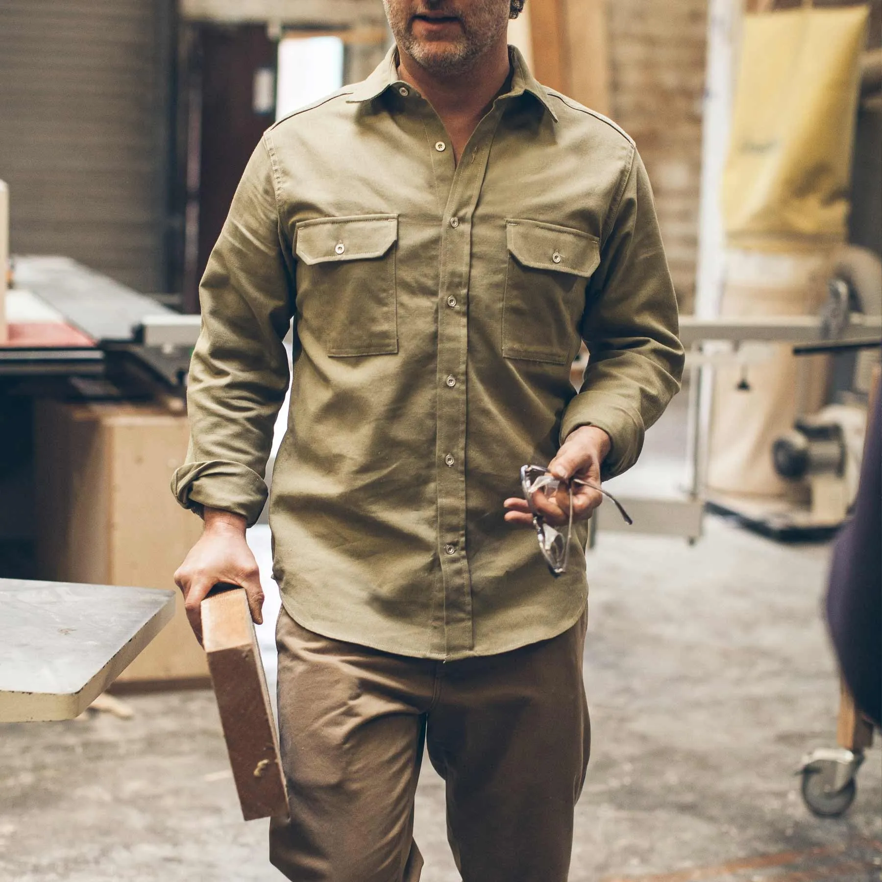 The Chore Shirt in Sage sold by Taylor Stitch product image thumbnail 2