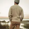 The Fisherman Sweater in Natural Melange sold by Taylor Stitch