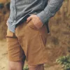 Camel Duck Canvas Camp Shorts sold by Taylor Stitch