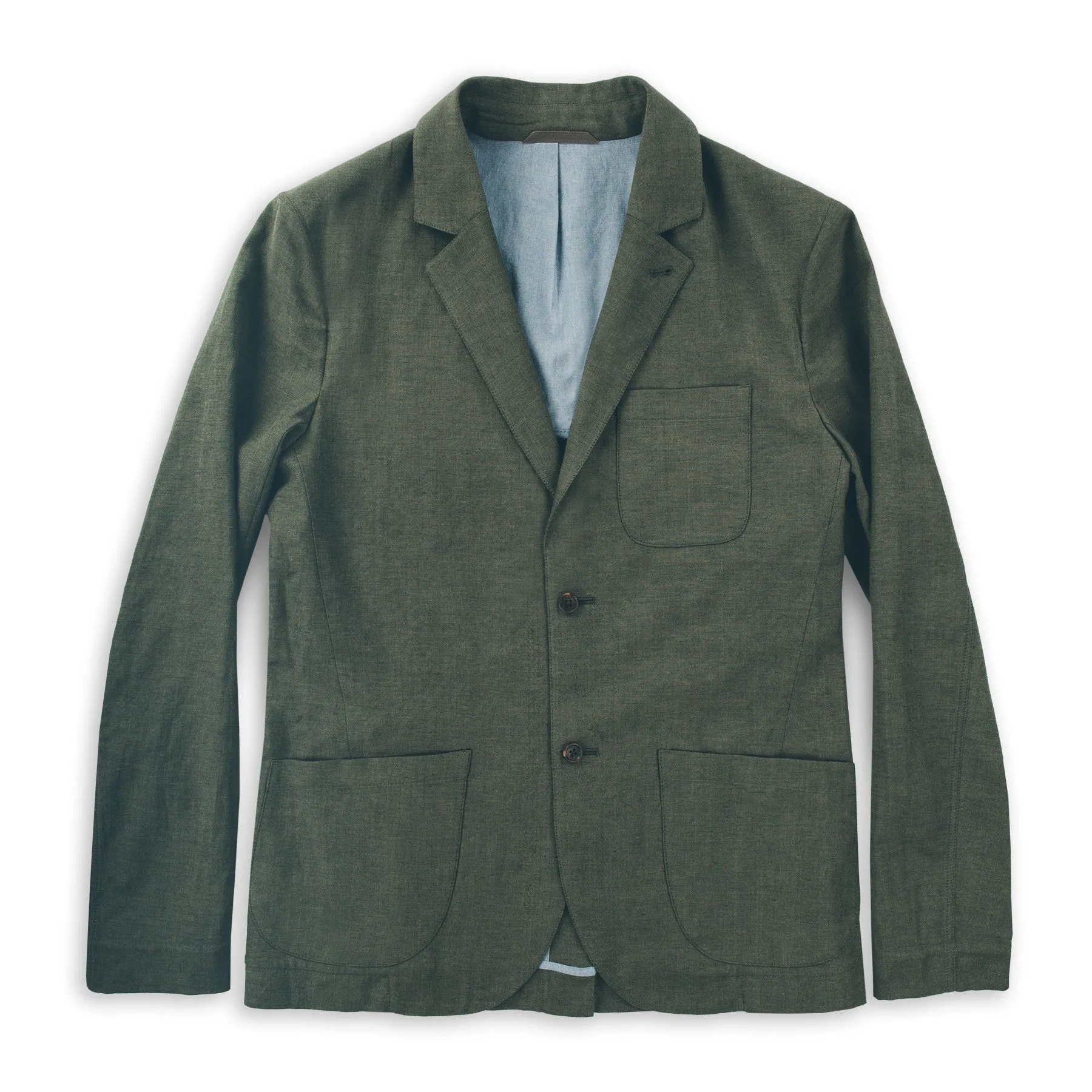 The Telegraph Jacket in Olive sold by Taylor Stitch