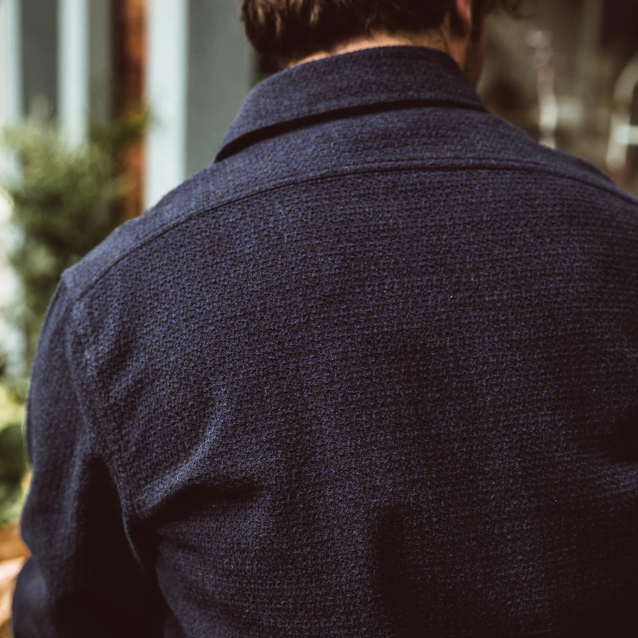 The Utility Shirt in Navy Jacquard sold by Taylor Stitch product image thumbnail 5