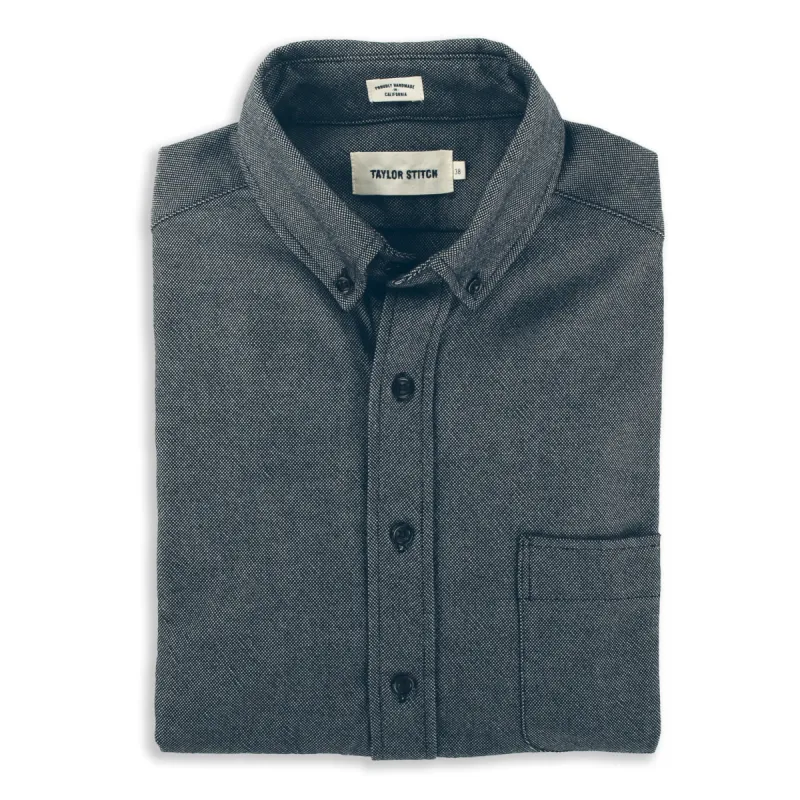 The Jack in Tiburon Grey Work Oxford sold by Taylor Stitch