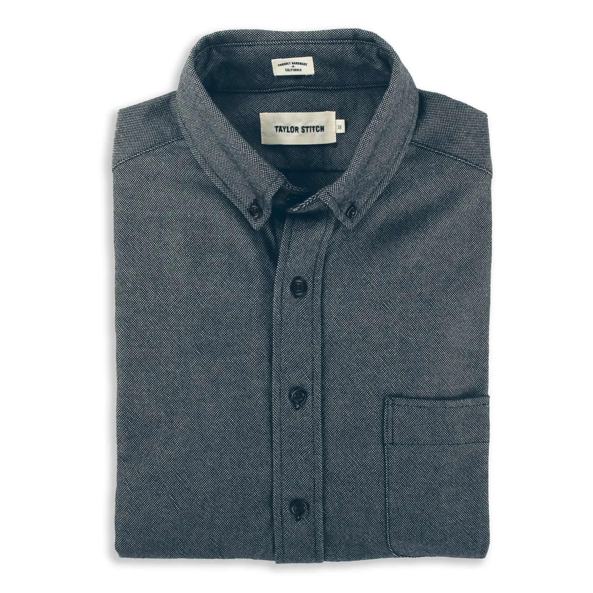 The Jack in Tiburon Grey Work Oxford sold by Taylor Stitch