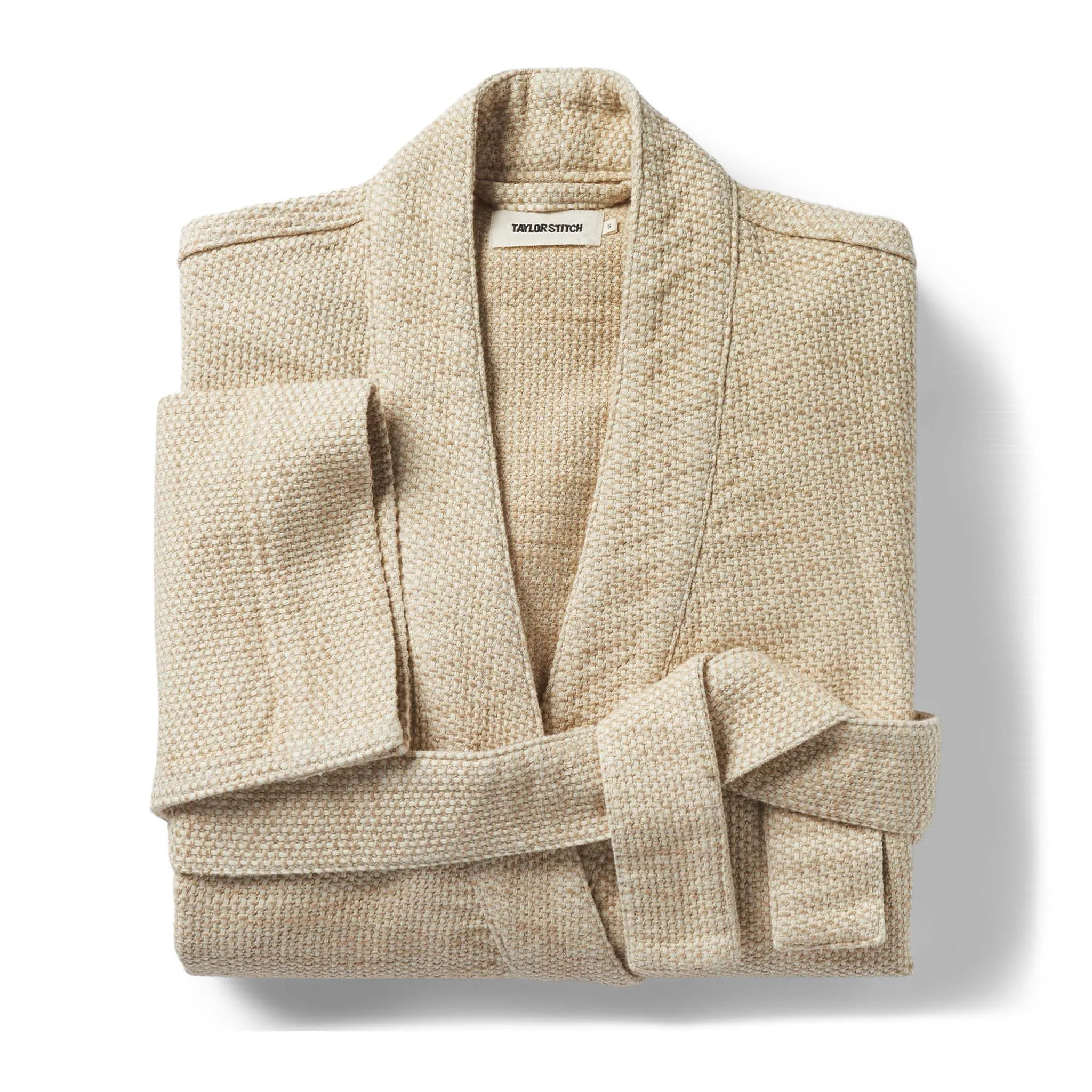The Apres Robe in Natural Sashiko sold by Taylor Stitch