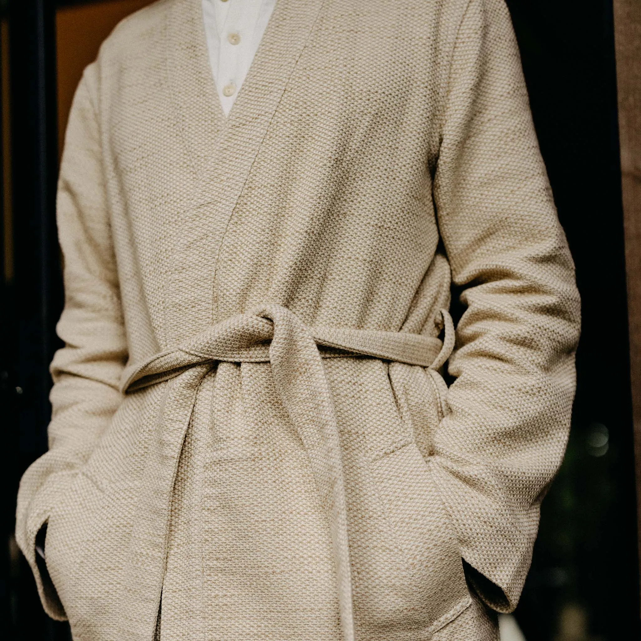The Apres Robe in Natural Sashiko sold by Taylor Stitch product image thumbnail 4