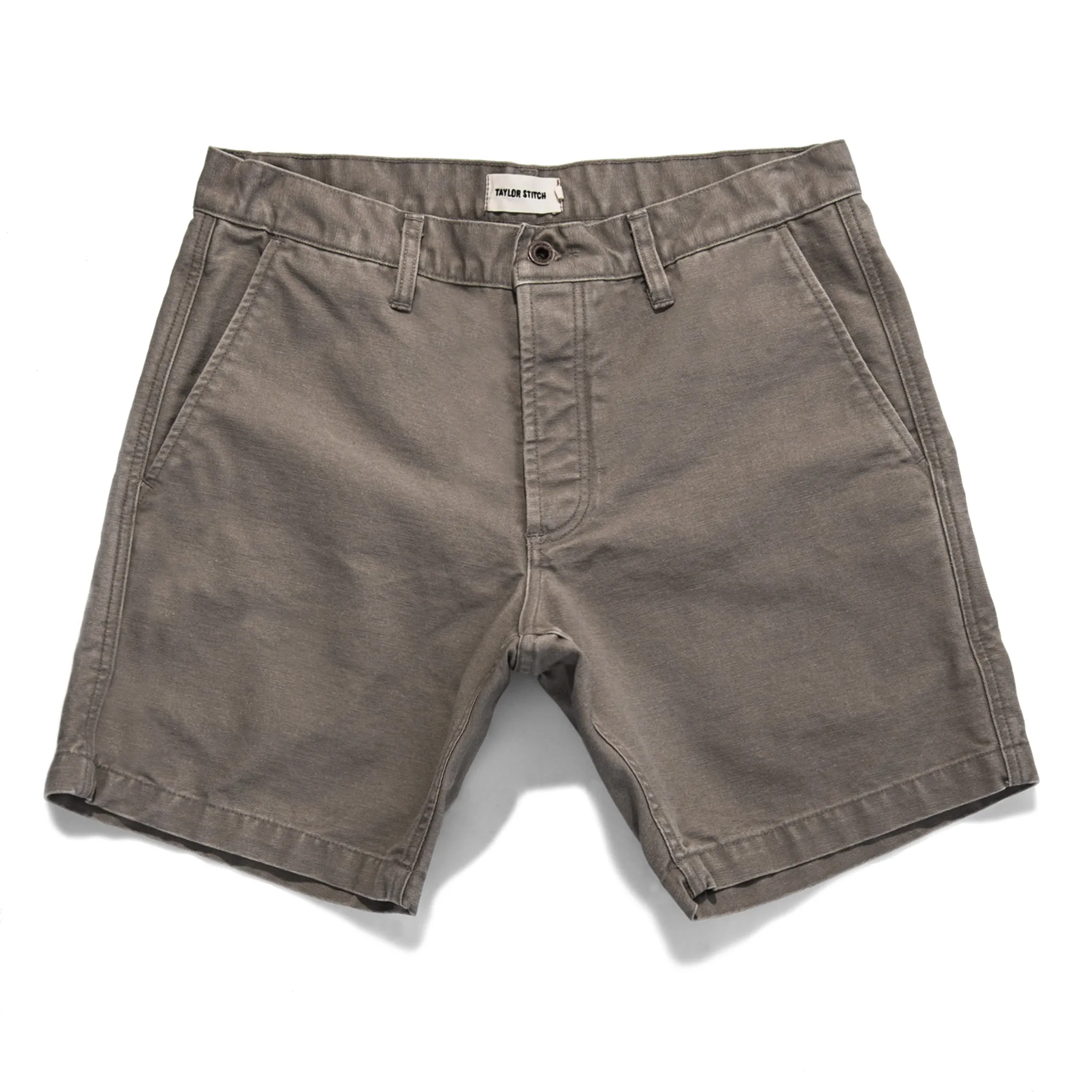 The Camp Short in Ash sold by Taylor Stitch
