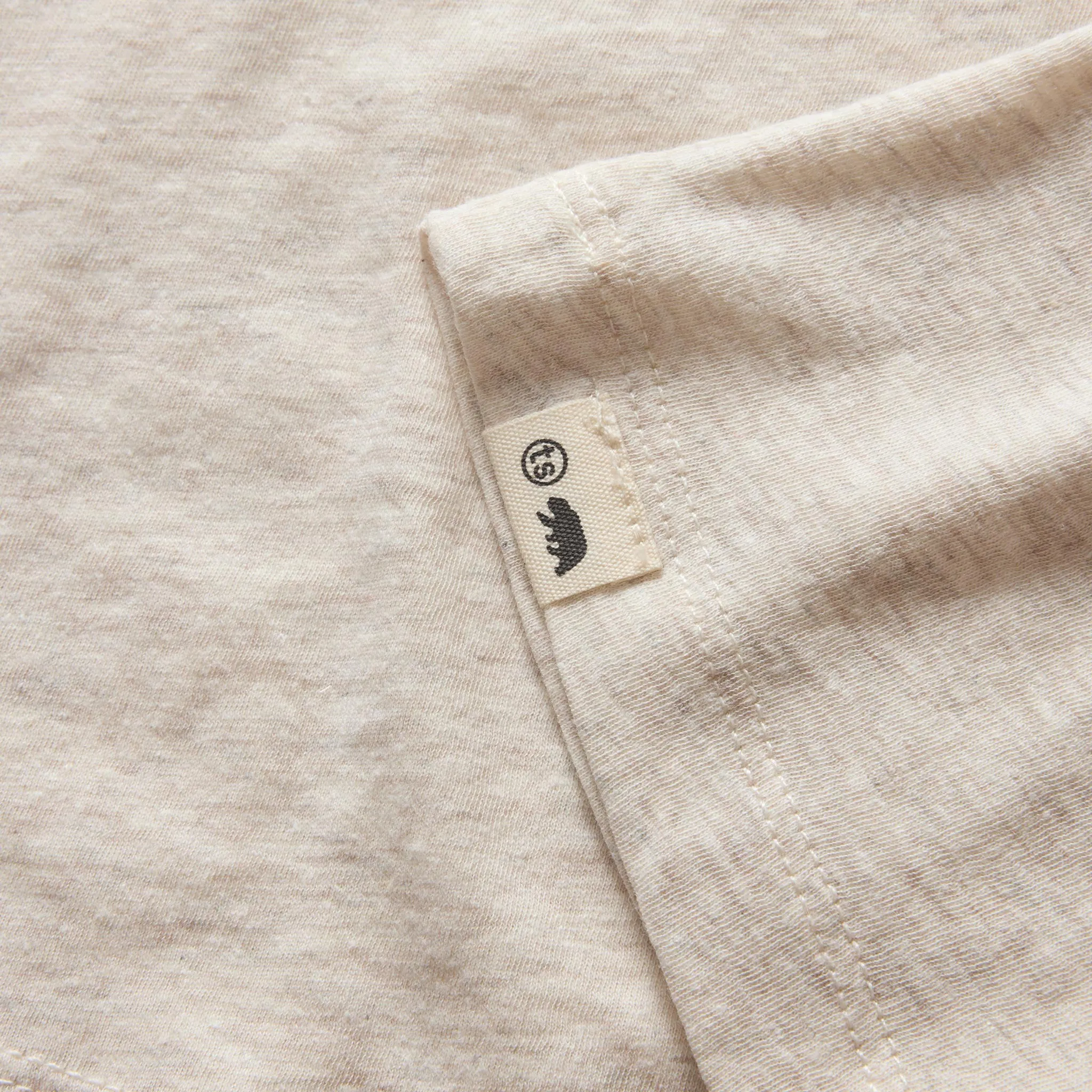 The Cotton Hemp Tee in Heather Oat sold by Taylor Stitch product image thumbnail 5