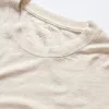 The Cotton Hemp Tee in Heather Oat sold by Taylor Stitch