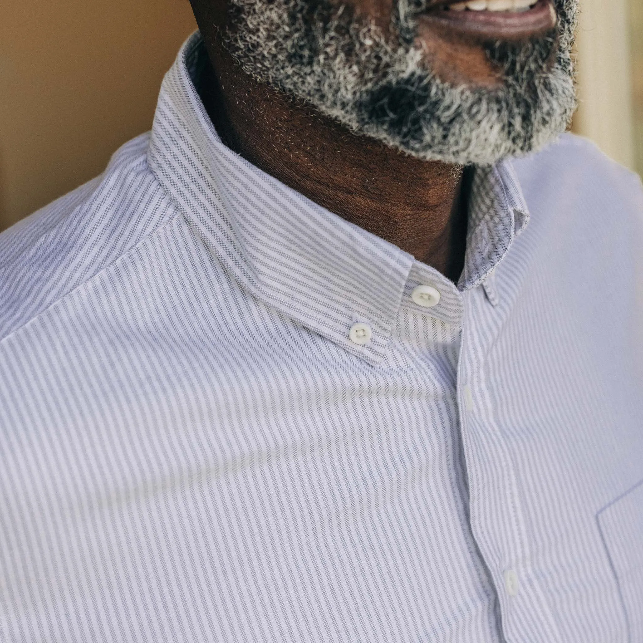 The Jack in Greystone University Stripe Oxford sold by Taylor Stitch product image thumbnail 3