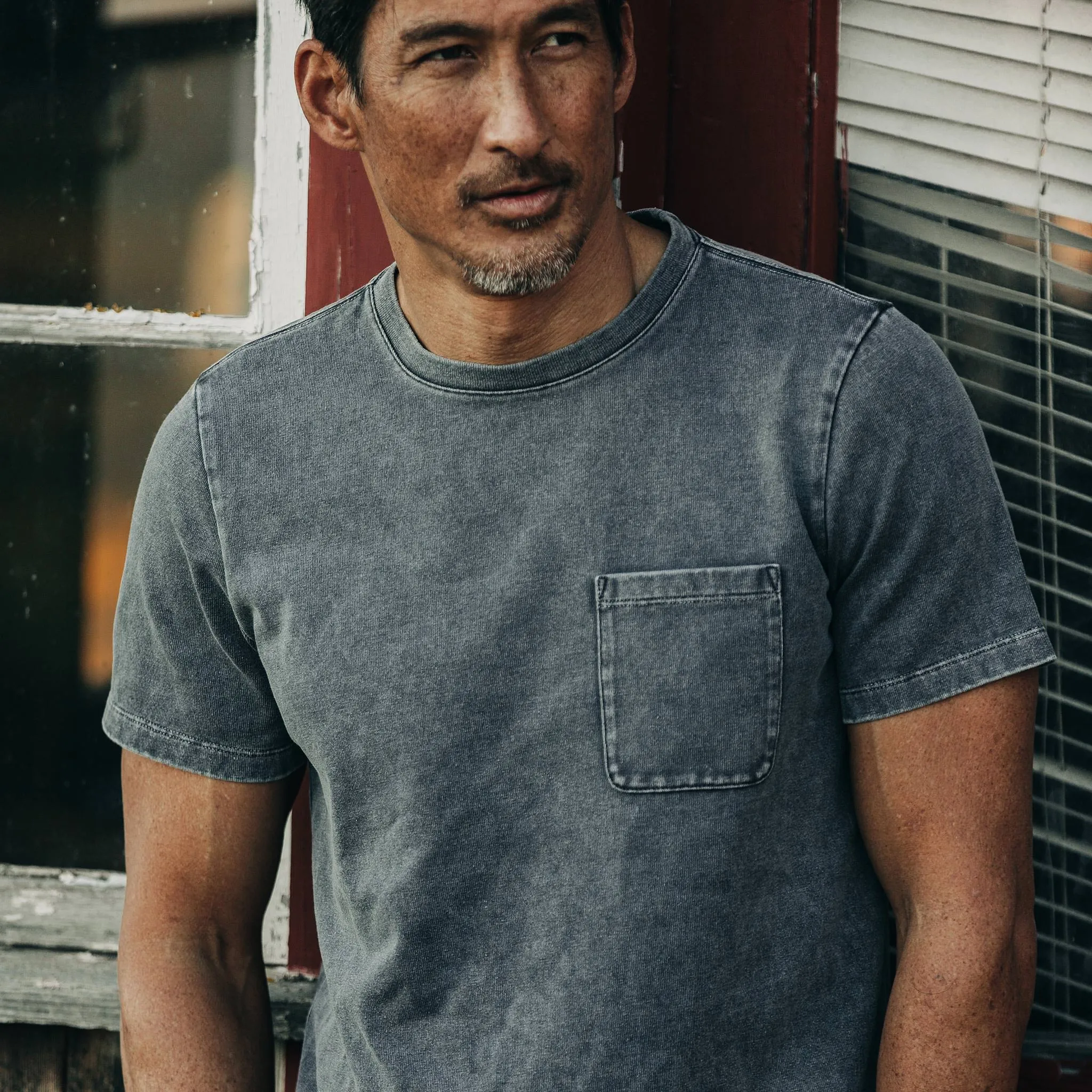 The Heavy Bag Tee in Charcoal sold by Taylor Stitch product image thumbnail 3