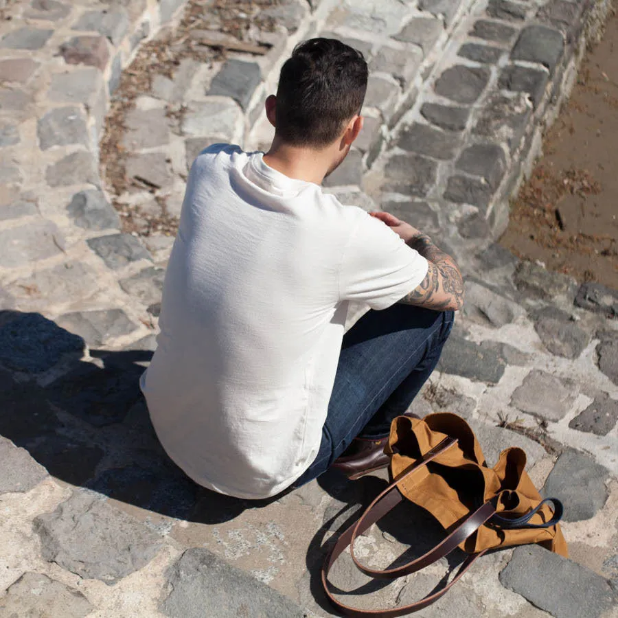 The Crewneck Pocket Tee in Natural sold by Taylor Stitch product image thumbnail 2