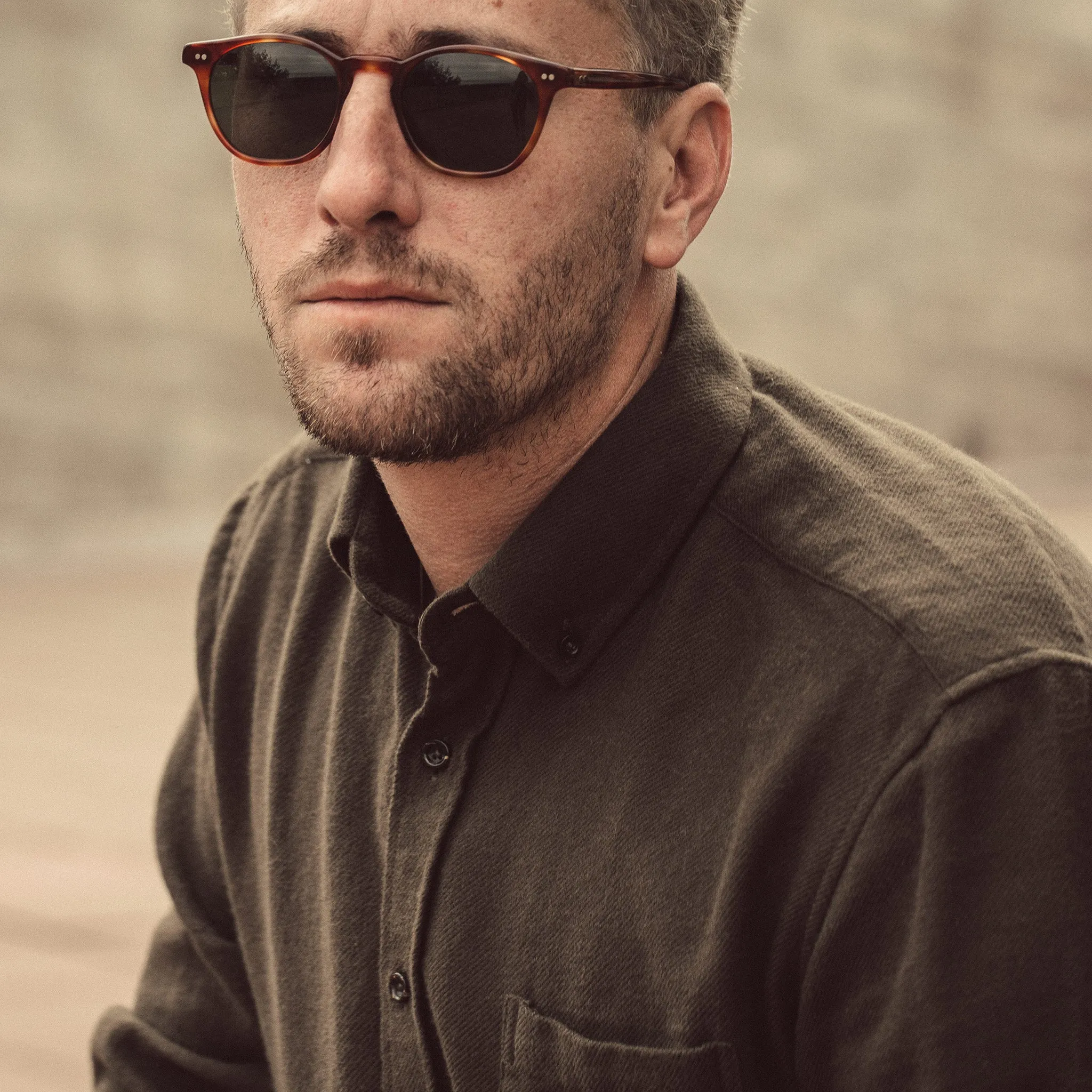 The Jack in Olive Brushed Organic Cotton sold by Taylor Stitch product image thumbnail 2