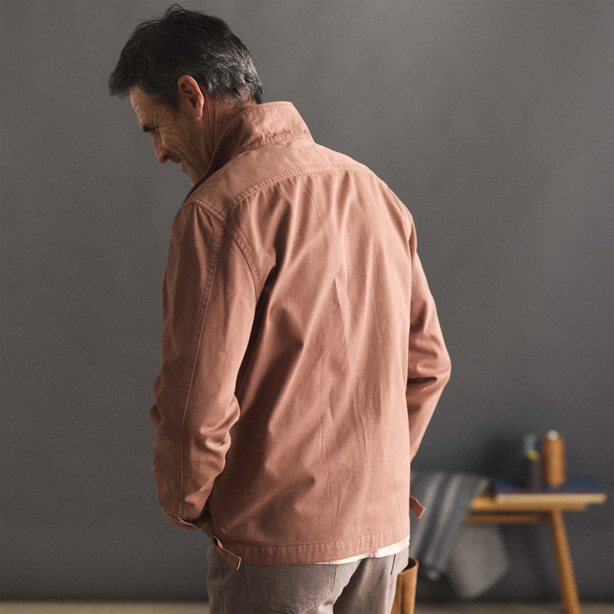 The Flint Jacket in Faded Brick Foundation Twill sold by Taylor Stitch product image thumbnail 5