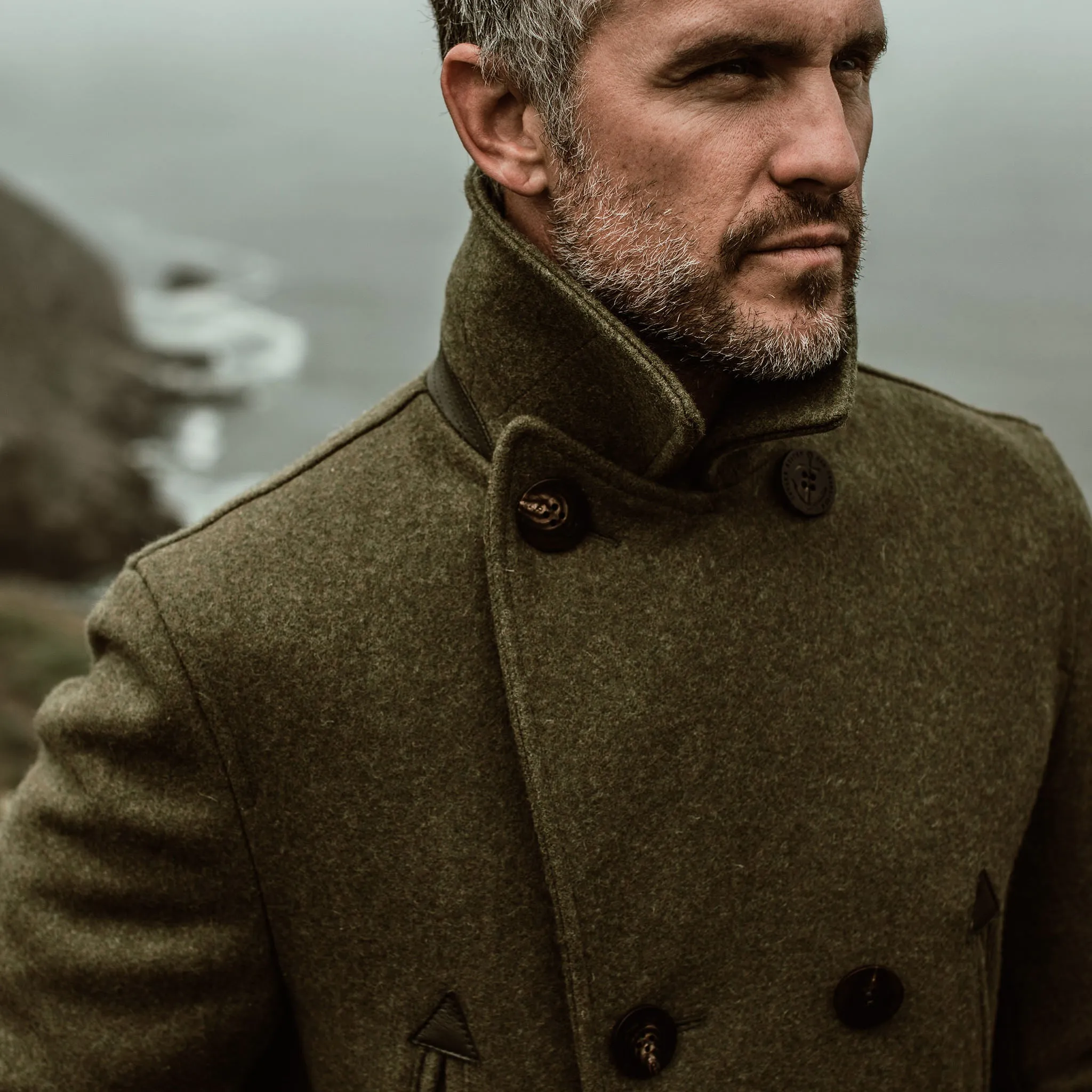 The Mendocino Peacoat in British Army sold by Taylor Stitch product image thumbnail 4