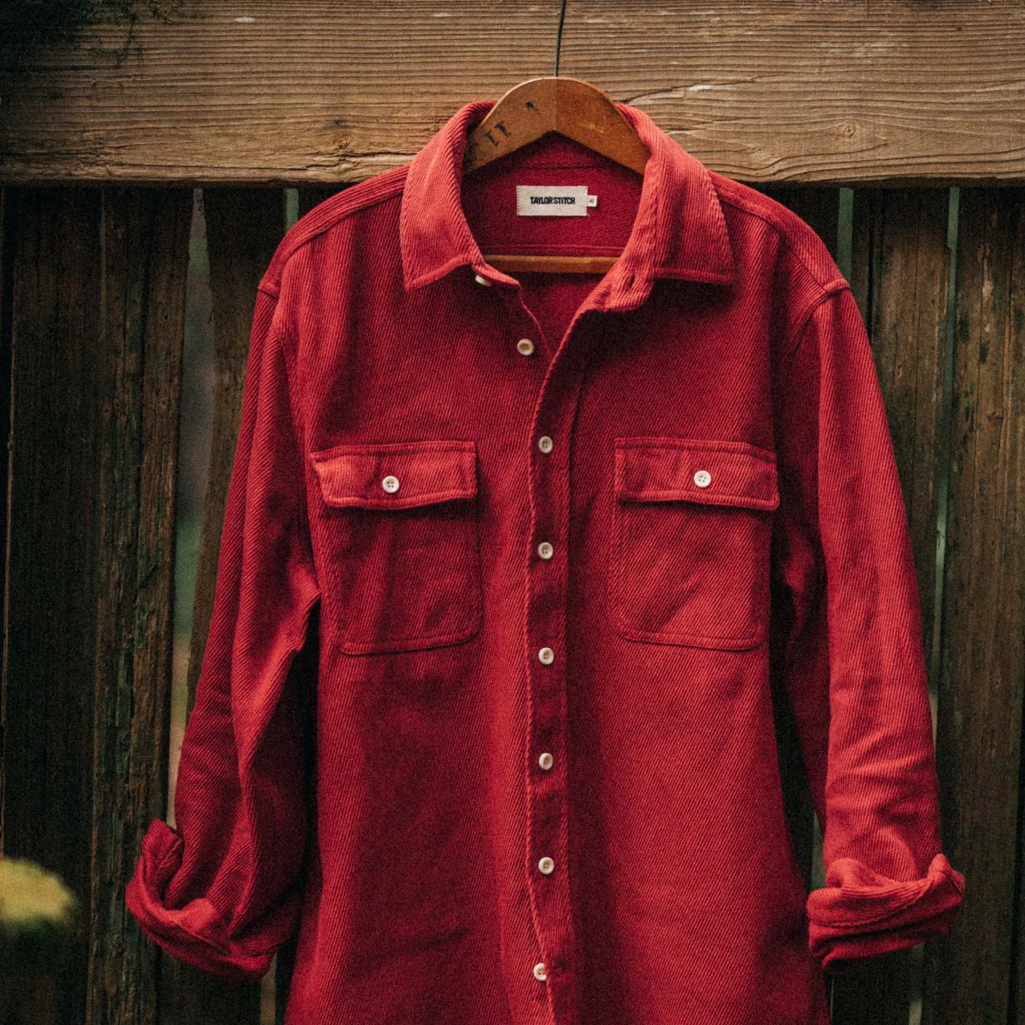 The Ledge Shirt in Cardinal sold by Taylor Stitch product image thumbnail 4