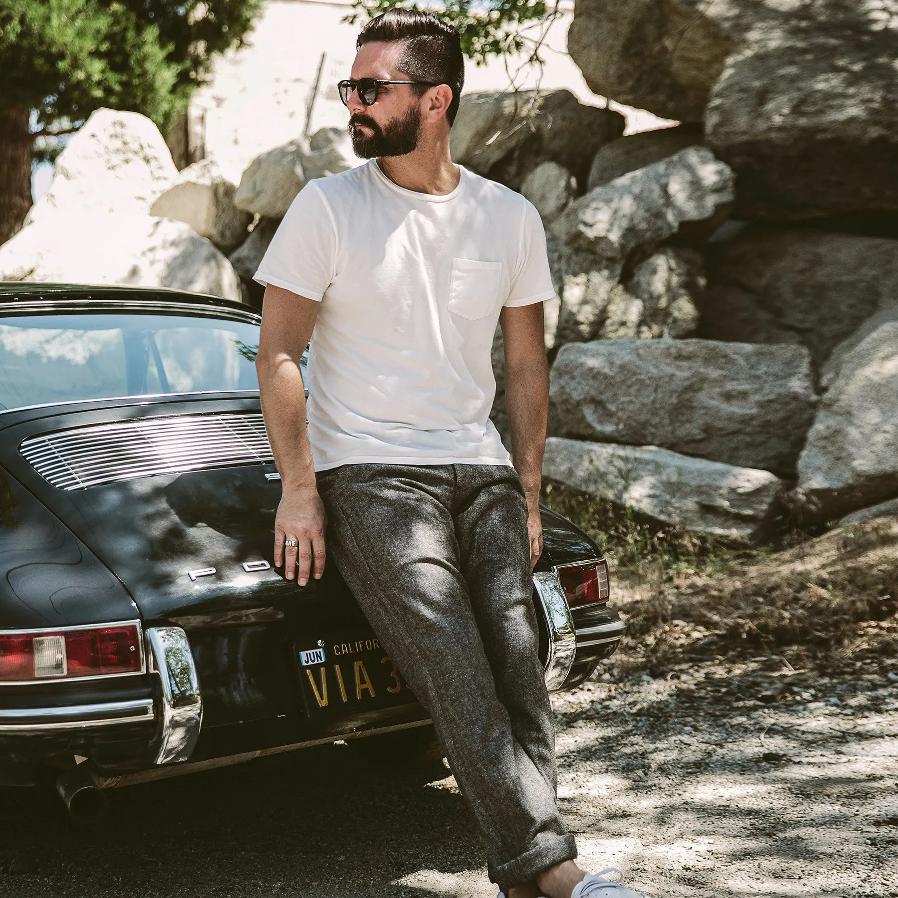 The Camp Pant in Charcoal Donegal sold by Taylor Stitch product image thumbnail 2