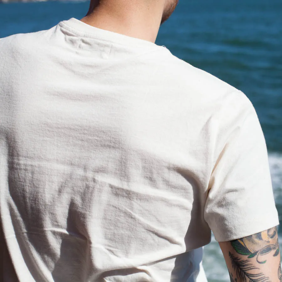 The V-Neck Tee in Natural sold by Taylor Stitch product image thumbnail 4