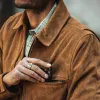 The Wyatt Jacket in Cognac Suede sold by Taylor Stitch