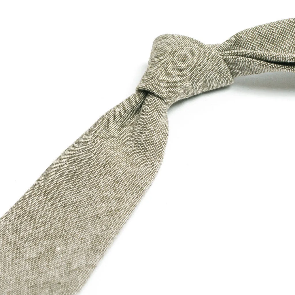 Olive Linen Chambray Tie sold by Taylor Stitch product image thumbnail 2