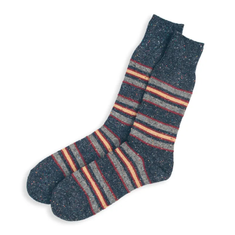 Anonymous Ism Blanket Stripe - Navy sold by Taylor Stitch