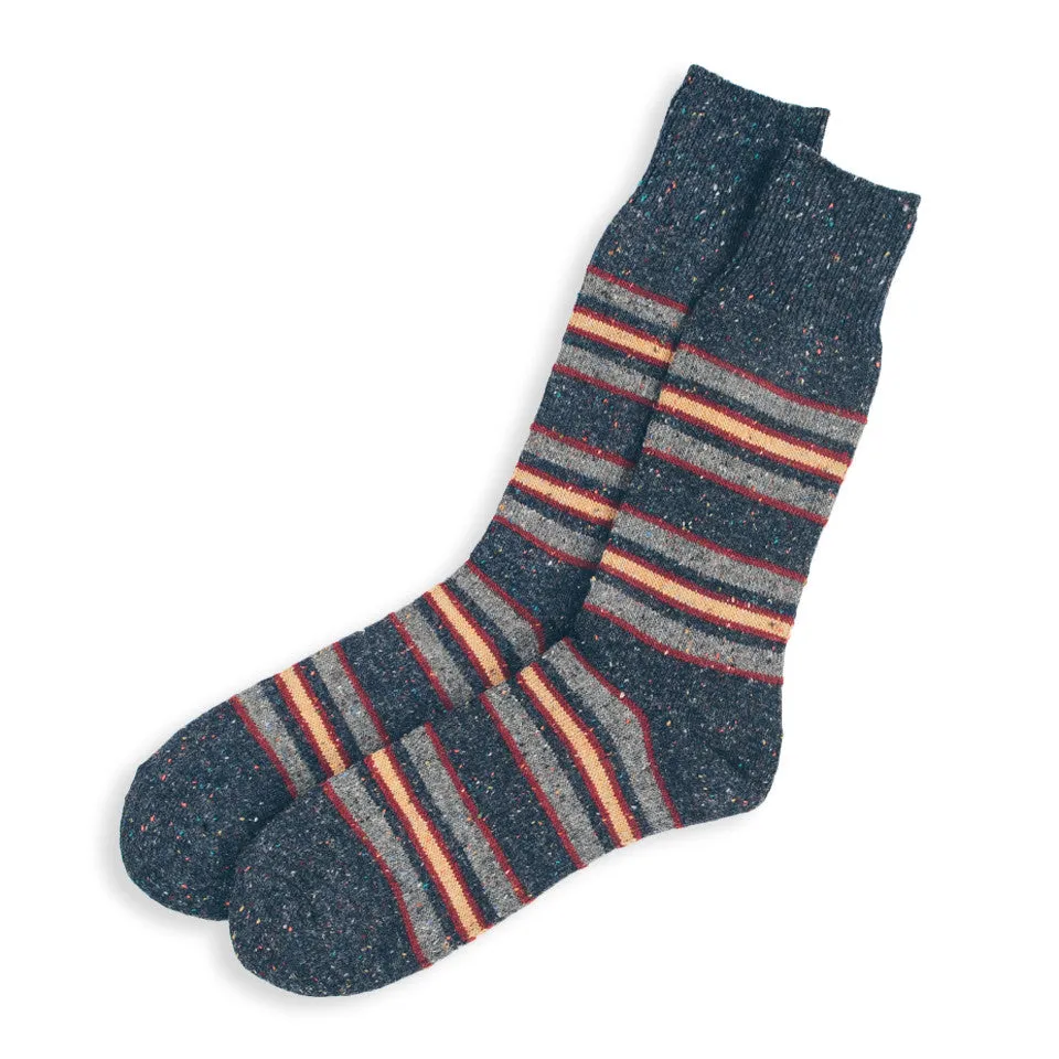 Anonymous Ism Blanket Stripe - Navy sold by Taylor Stitch