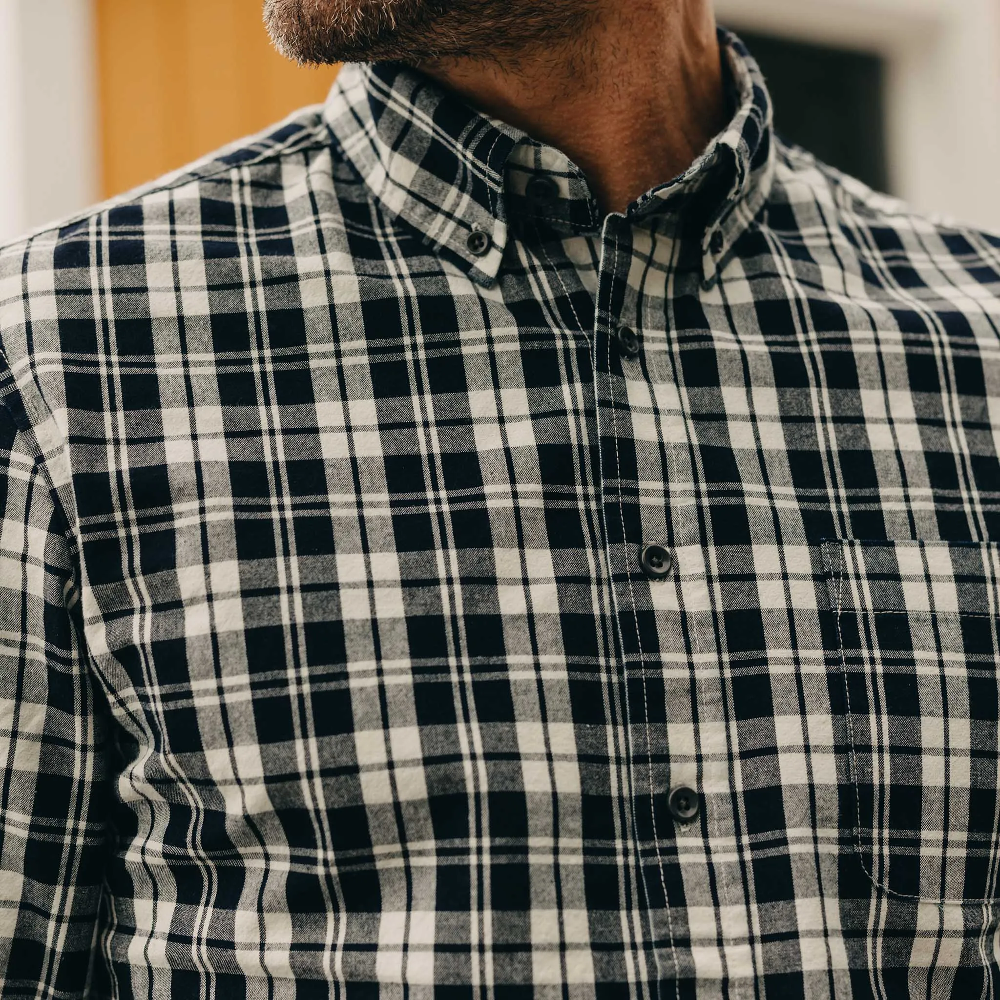 The Jack in Rinsed Indigo Plaid sold by Taylor Stitch product image thumbnail 3