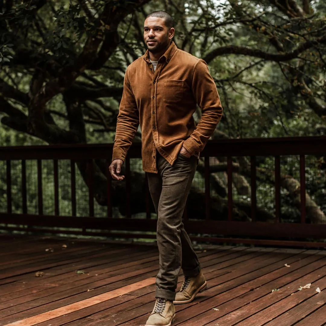 The Camp Pant in Heather Olive Twill sold by Taylor Stitch product image thumbnail 4