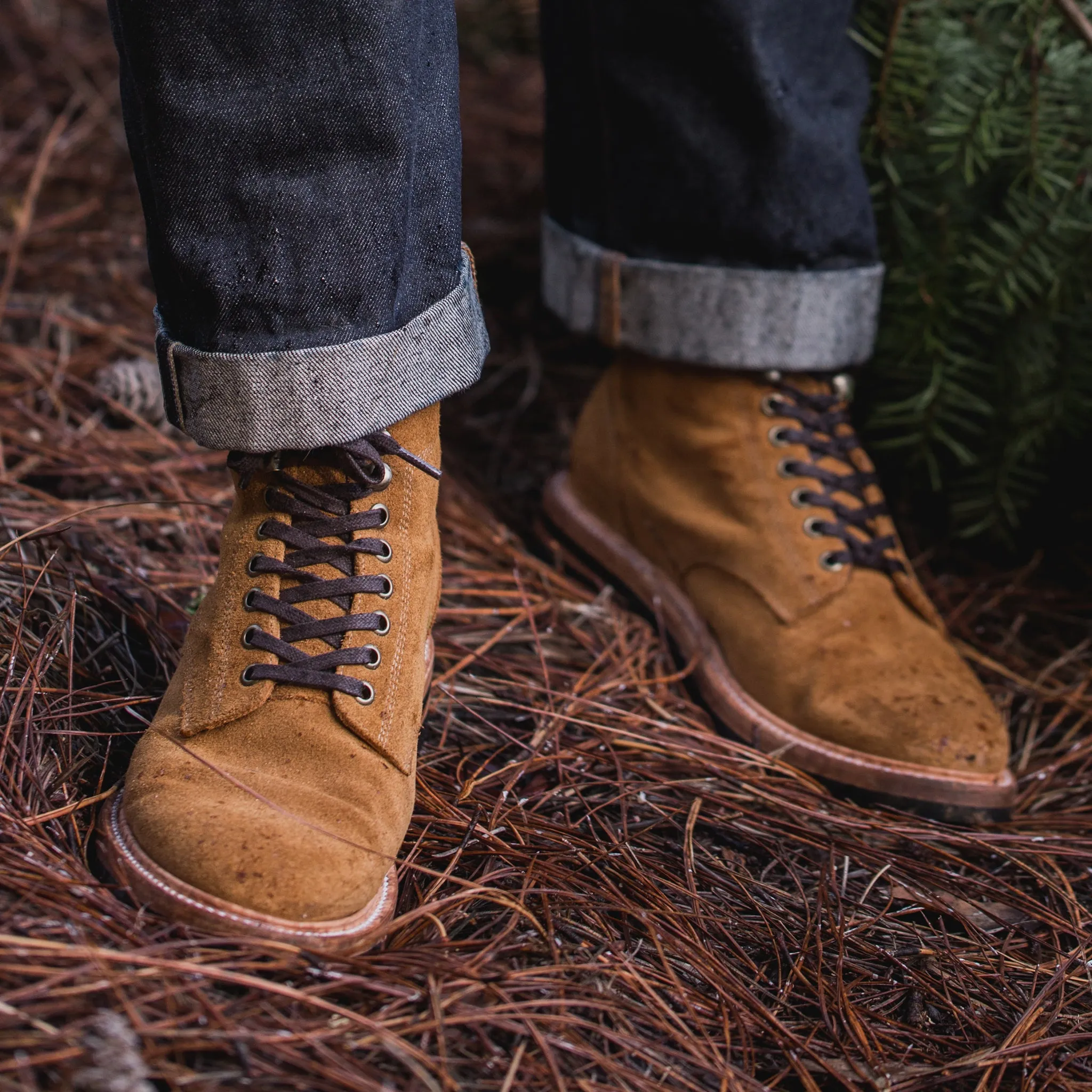 The Trench Boot in Golden Weatherproof Suede sold by Taylor Stitch product image thumbnail 2