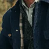 The Long Haul Jacket in Indigo Sashiko sold by Taylor Stitch