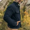 The Long Haul Jacket in Indigo Sashiko sold by Taylor Stitch