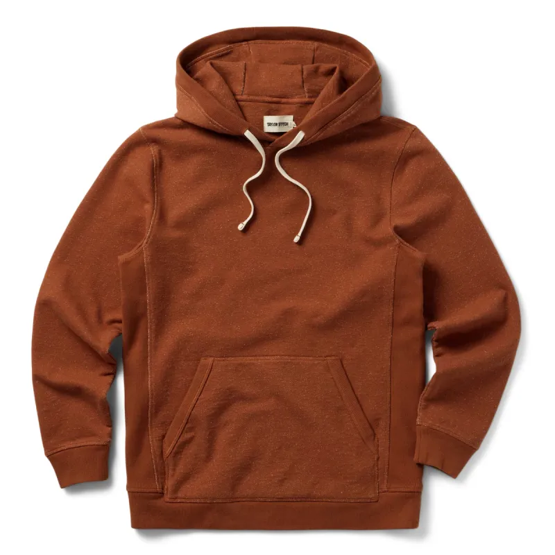 The Fillmore Hoodie in Copper Terry sold by Taylor Stitch