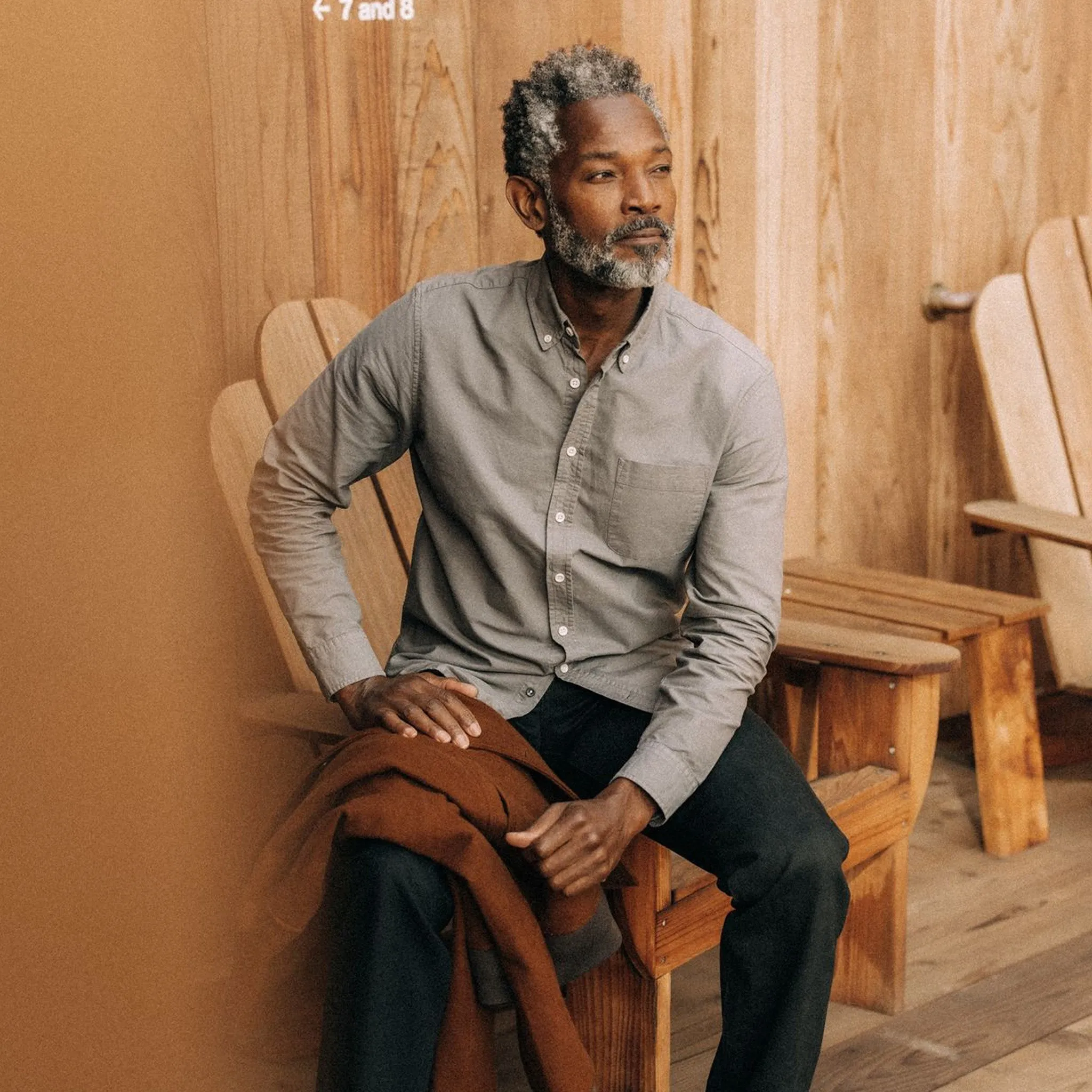 The Jack in Smoke Oxford sold by Taylor Stitch product image thumbnail 2