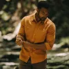 The Utility Shirt in Russet Double Cloth sold by Taylor Stitch
